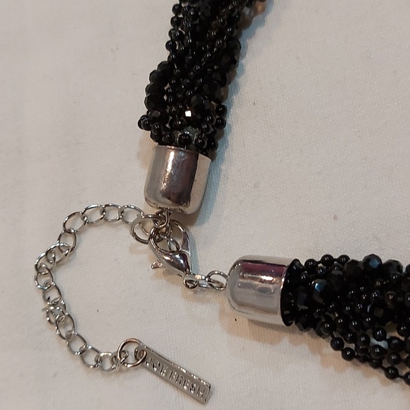 NWT Joe Fresh black double bead twisted necklace. - Picture 3 of 4
